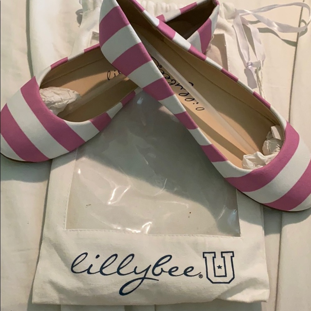 Super cute pink and white strip